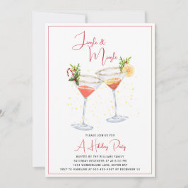 Invitación Fiesta navideña de jingle y mingle