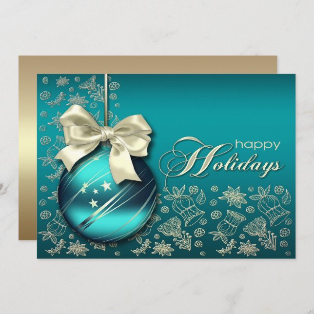 Invitación Fiesta navideña de los Navidades de los navidades  (Anverso / Reverso)