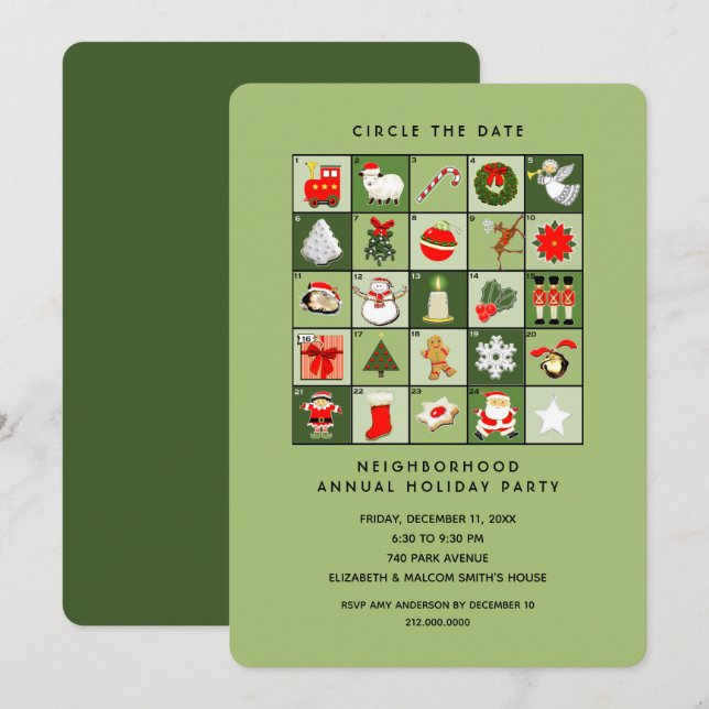 Invitación Fiesta navideña de navidades