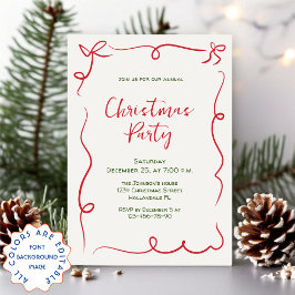 Invitación Fiesta navideña de Navidades caprichosos