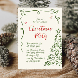Invitación Fiesta navideña de Navidades caprichosos