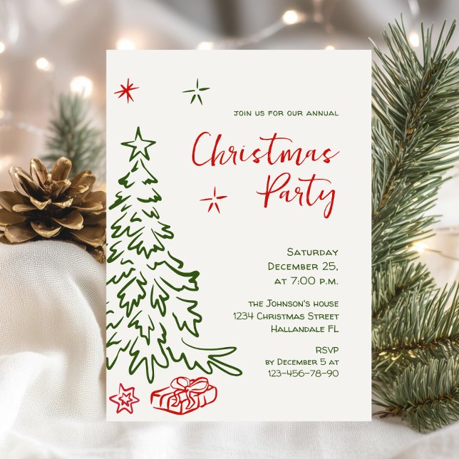 Invitación Fiesta navideña de Navidades caprichosos (Subido por el creador)