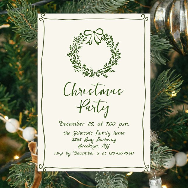 Invitación Fiesta navideña de Navidades caprichosos (Subido por el creador)