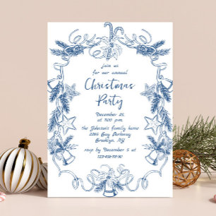 Invitación Fiesta navideña de Navidades caprichosos