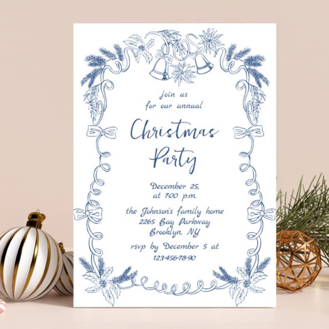 Invitación Fiesta navideña de Navidades caprichosos (Subido por el creador)