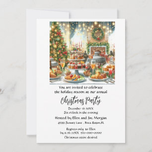 Invitación Fiesta Navideña Festiva 