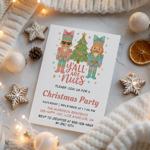 Invitación Fiesta Navideña Festiva con Cascanueces