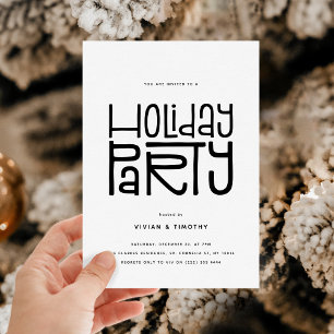 Invitación Fiesta Navideña Moderna Navidad
