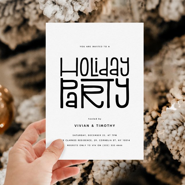 Invitación Fiesta Navideña Moderna Navidad (Subido por el creador)