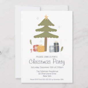 Invitación Fiesta navideña nórdica