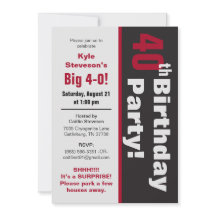 Fiesta negra y 40.a de cumpleaños del rojo