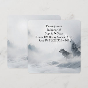 Invitación Fiesta Niebla Lobo Destino Destino'S