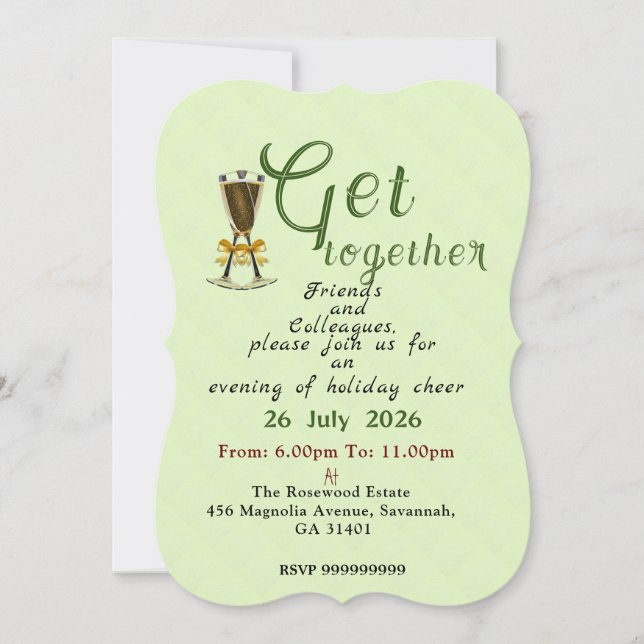 Invitación Fiesta Nocturna (Anverso)