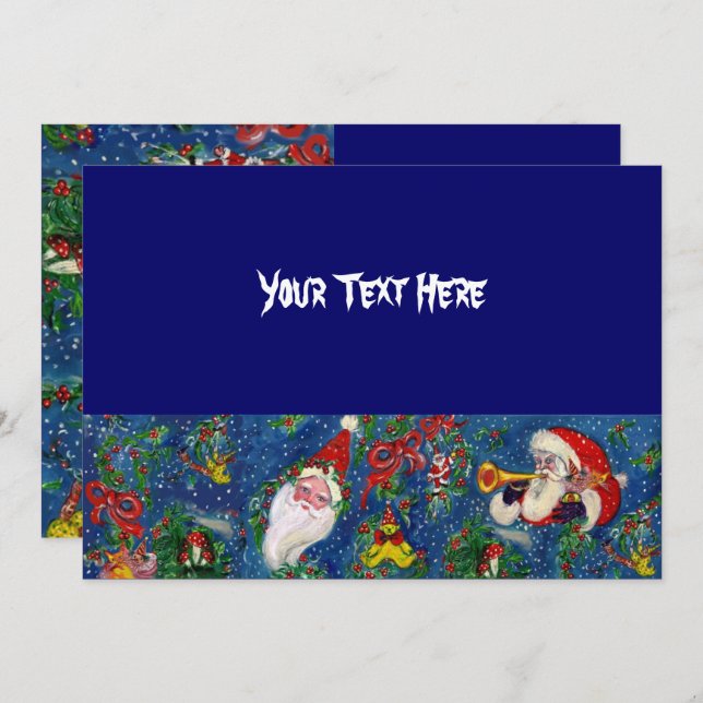 Invitación FIESTA NOCTURNA DE LOS navidades (Anverso / Reverso)