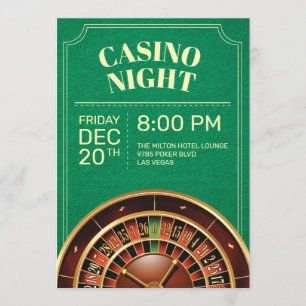 Invitación Fiesta nocturno de Green Casino invitado