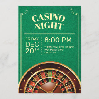 Invitación Fiesta nocturno de Green Casino invitado