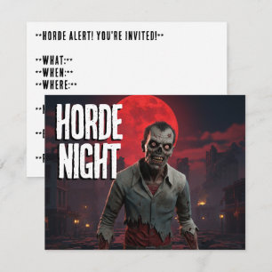 Invitación Fiesta nocturno de la Horda