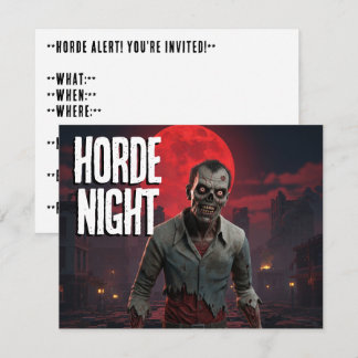 Invitación Fiesta nocturno de la Horda