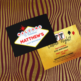 Invitación Fiesta nocturno del Casino Rótulo Las Vegas