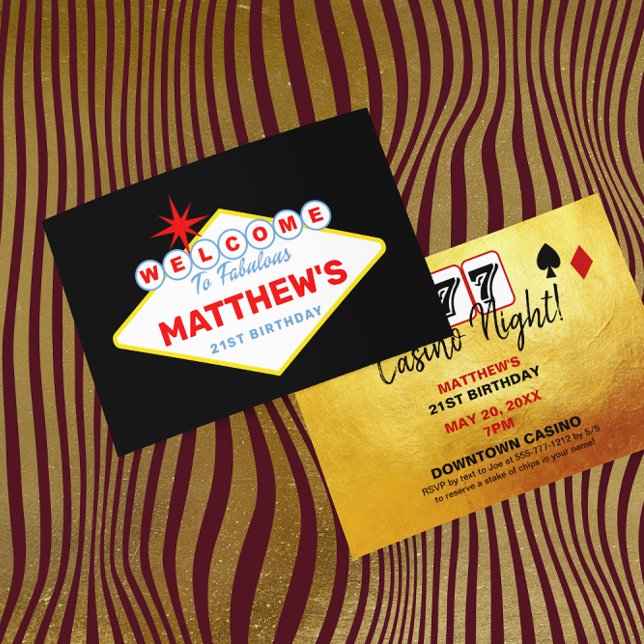 Invitación Fiesta nocturno del Casino Rótulo Las Vegas (Subido por el creador)