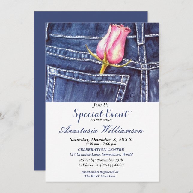 Invitación Fiesta NOCTURNO INVITADO (Anverso / Reverso)