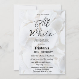 Invitación Fiesta o reunión exclusivamente para blancos