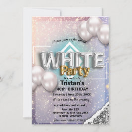 Invitación Fiesta o reunión exclusivamente para blancos