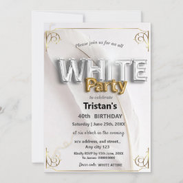 Invitación Fiesta o reunión exclusivamente para blancos