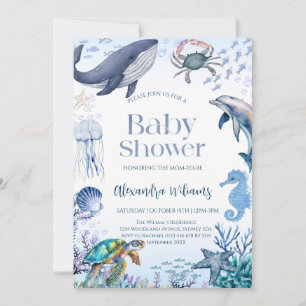 Invitación Fiesta Ocean Baby Shower