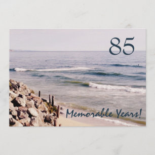 Invitación Fiesta-Océano memorable de 85 años/cumpleaños