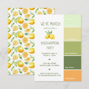 Invitación Fiesta para el calentamiento de la casa   Color ed