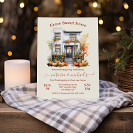 Invitación Fiesta para el Día de Acción de Gracias para la Ca