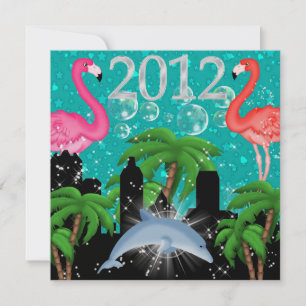 Invitación Fiesta paradisíaca con estilo Luces brillantes - S