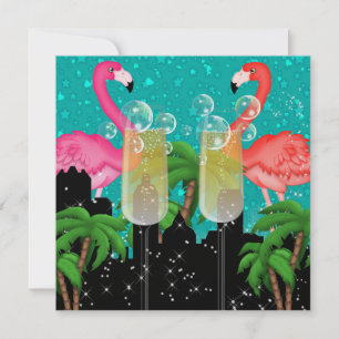 Invitación Fiesta Paradisíaca con Estilo Luces Brillantes - S