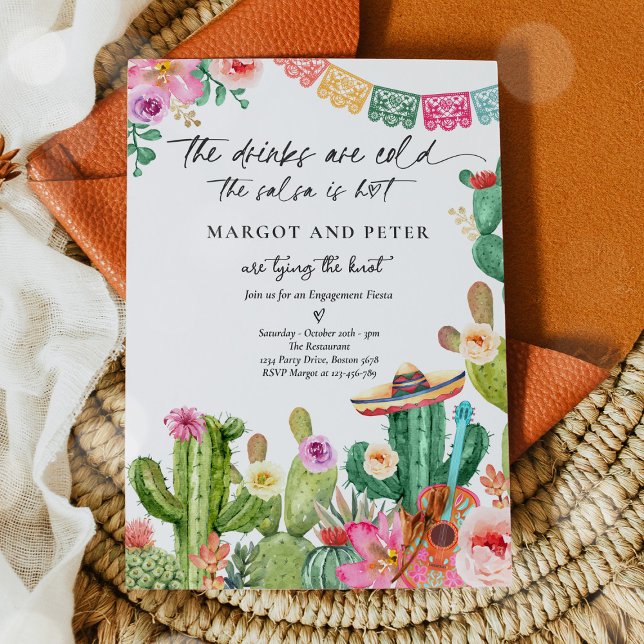 Invitación Fiesta Parejas Compromiso Fiesta Cactus México (Subido por el creador)