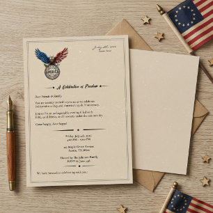 Invitación Fiesta Patriótica de Barbacoa del 4 de Julio Vinta