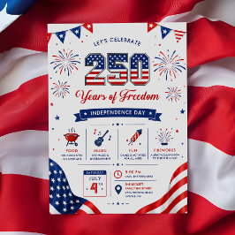 Invitación Fiesta Patriótica del 250 Aniversario de América