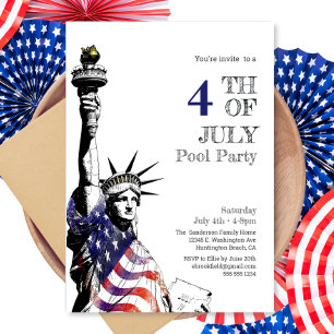 Invitación Fiesta patriótico del 4 de julio