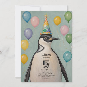 Invitación Fiesta Penguin