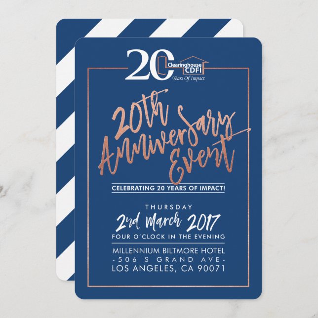 Invitación FIESTA personalizado ANIVERSARIO INVITAR a la mari (Anverso / Reverso)