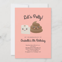 Fiesta personalizado de Kawaii Poop & TP (papel hi