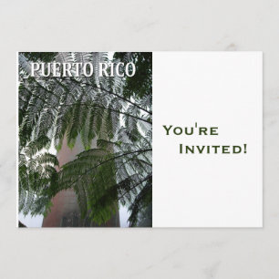 Invitación Fiesta personalizado del buen viaje de Puerto Rico