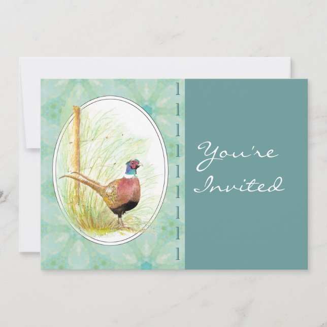 Invitación Fiesta personalizado Invita a un faisán Personaliz (Anverso)