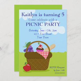 Invitación Fiesta picnic