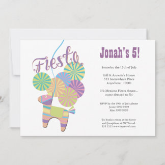 Invitación Fiesta Pinata Niños Tradicional