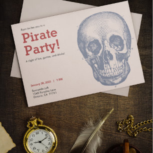 Invitación Fiesta pirata