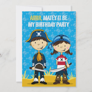 Invitación Fiesta pirata invitado