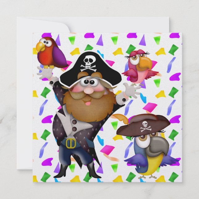 Invitación ¡Fiesta pirata! - SRF (Anverso)