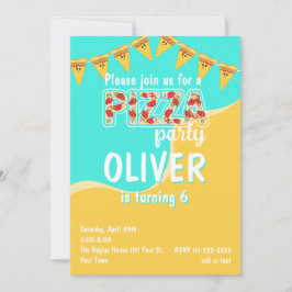 Invitación Fiesta Pizza
