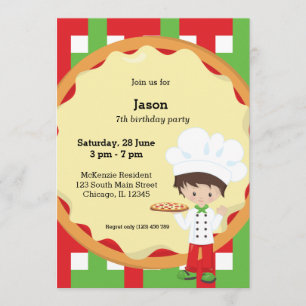 Invitación Fiesta Pizza